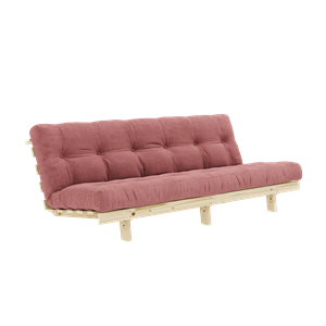 Karup Design Lean Sofa Sofa mit Alpha-Matratze 130x200 Sorbet Rosa/ Roh