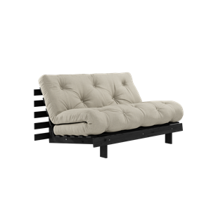 Karup Design Roots Schlafsofa mit Matratze 140x200 914 Leinen/ Schwarz