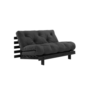 Karup Design Roots Schlafsofa mit Roots-Matratze 140x200 Dunkelgrau/Schwarz Lackiert