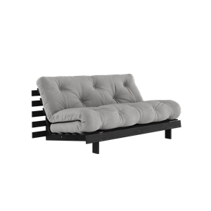 Karup Design Roots Schlafsofa mit Roots-Matratze 160x200 Grau/schwarz Lackiert