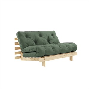 Karup Roots Schlafsofa 140x200 Roh/756 Olivgrün