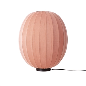 Made By Hand , gestrickte Stehlampe , hoch/oval, niedrig, Ø65, Koralle