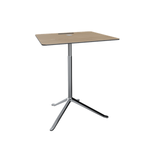 Fritz Hansen Little Friend KS13 Beistelltisch, Höhe , Eiche/poliertes Aluminium