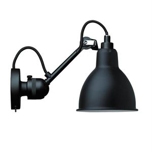 Lampe Gras N304 Wandleuchte Matt Schwarz m. Lichtschalter & Freie Schirmwahl