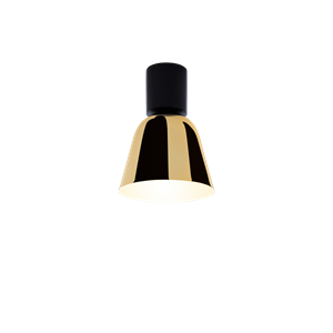 Parachilna Lighto C PE - Deckenleuchte Matt Schwarz/ Goldene Glossy