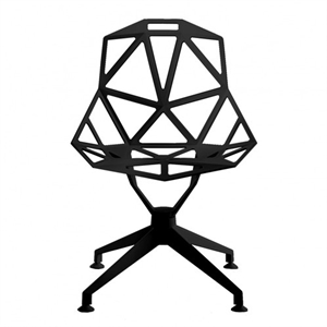 Magis Chair One 4-Sterne-Esszimmerstuhl Schwarz