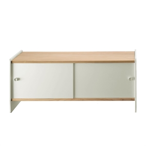 Magis Theca Sideboard mit Regalen 93x43x78 Aluminium/ Kirsche