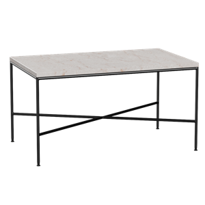 Fritz Hansen Planner Couchtisch 75x45 cm Creme/ Schwarz