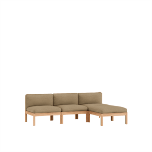 MOEBE Modulares 3-Sitzer-Sofa mit Chaiselong Autum 221