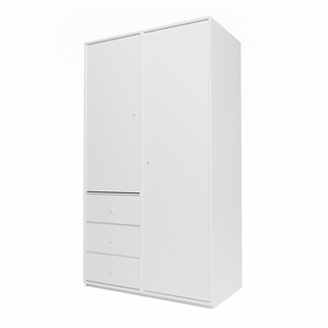 Montana Selection Attire III Kleiderschrank mit Sockel 101-NewWhite