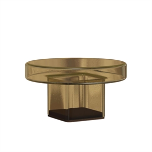 NORR11 Naked Couchtisch H30 Bernstein/Glas