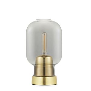 Normann Copenhagen Amp Tischlampe Rauchfarbig/Messing