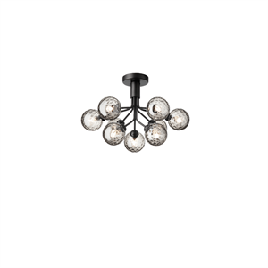 Nuura Apiales 9 Deckenleuchte Satin Schwarz/Optik Rauch