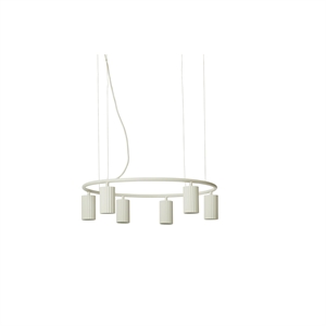 Pholc Weiß Circle 60 Pendelleuchte Creme