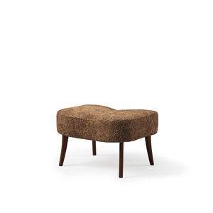 Warm Nordic Pragh Pouf Schaffell Drake/Geölter Walnuss