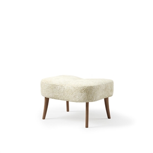 Warm Nordic Pragh Pouf Schaffell Gebrochenes Weiß/ Naturgeölte Eiche