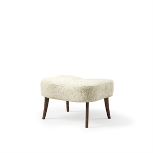 Warm Nordic Pragh Pouf Schaffell Gebrochenes Weiß/ Geräucherte Geölte Eiche