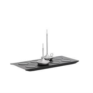 Graypants Wick PRO Tragbare Lampe mit Kabelloser Ladeschale, 8 Stück, Schwarz