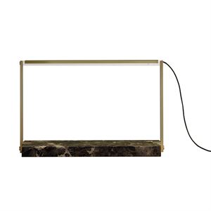RestartMilano Stargate Tischleuchte Messing & Marmor