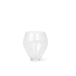 Ro Collection Vase aus zerbrochenem Glas, mittelgroß, Klar