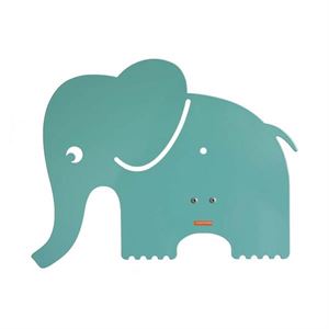 roommate Elefant Silhouette Wandleuchte Blau/Grün