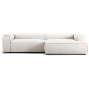 Decotique Grand 3-Sitzer Sofa Chaiselongue Rechts Steam/ Weiß