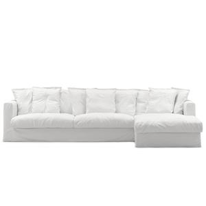 Decotique Le Grand Air 3-Sitzer Sofa Divan Rechts Weiß