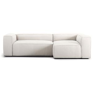 Decotique Grand 3-Sitzer Sofa Divan Rechts Steam/ Weiß