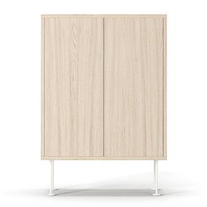 Decotique Vogue 64 Schrank, Eiche Weiß Pigmentiert/ Weiß
