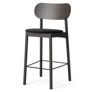 Decotique Elephant Barhocker, dunkle Eiche/ Schwarz Samt