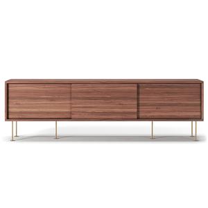 Decotique Vogue TV-Bank mit Beinen 180 Walnuss/ Messing