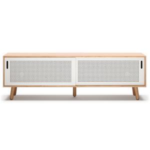 Department Ray TV-Bank 180 cm Eiche/ Weiß