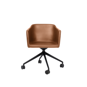 Bent Hansen Since Stuhl M. Rollen Schwarz/ Cognac