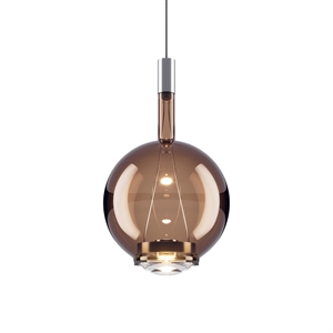 Lodes Sky-Fall Round Pendelleuchte Medium 2700K Glänzende Bronze/ Glas