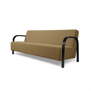 Mazo ARCH 3-Sitzer-Sofa quadratisch/Vidar 333/ Schwarz