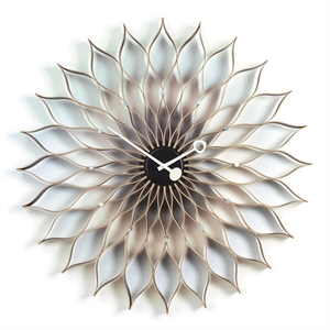 Vitra Sunflower Clock Uhr Birke/ Schwarz