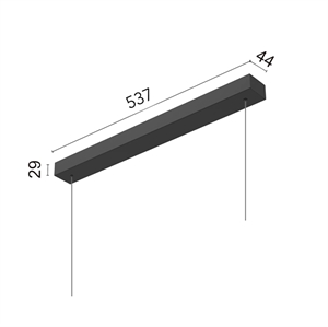 Flos Surface Kit für Super Line Pendelleuchte 60W Schwarz Dali