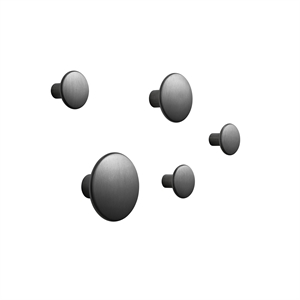 Muuto Dots Knager Metall 5 Stk. Schwarz