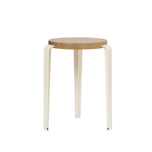 TipToe LOU Hocker Eiche/Cremeweiß