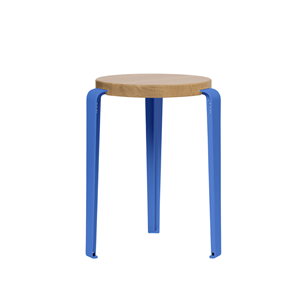 TipToe LOU Hocker Eiche/Azurblau