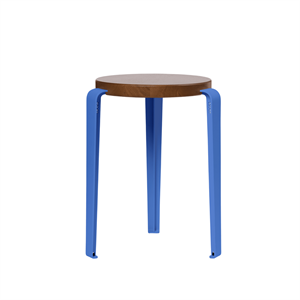 TipToe LOU Hocker Eiche gebeizt/Azurblau