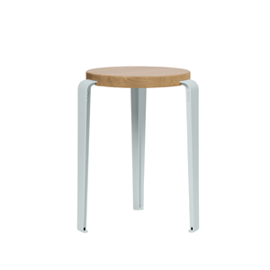 TipToe LOU Hocker Eiche/Hellblau