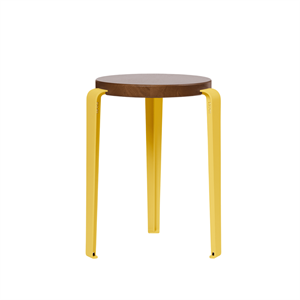 TipToe LOU Hocker Eiche gebeizt/Brioche Gelb