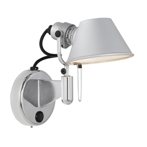 Artemide Tolomeo Micro Faretto LED- Wandlampe, Dimmbar mit Schalter, 3000 K