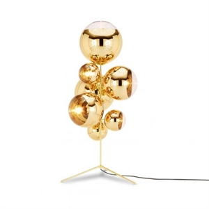 Tom Dixon Mirror Ball Chandelier Stehlampe Gold
