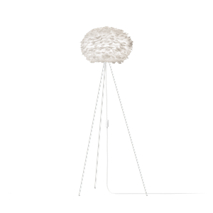Stehlampe Eos Tripod Weiß Mittelweiß mit Beinen in Weiß