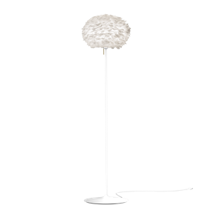Stehlampe Eos Stehleuchte Medium Weiß mit Lampensockel in Weiß