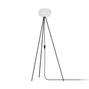 Stehlampe Eos Tripod Stehleuchte Micro Weiß mit Beinen in Schwarz