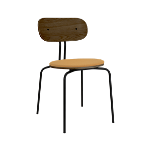Umage Curious Esszimmerstuhl, Eiche Geräuchert/ Schwarz/Mandarine