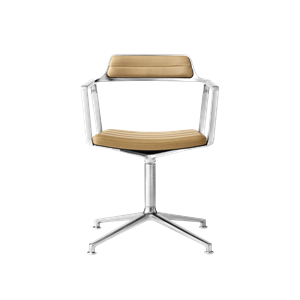 Vipp 452 Drehstuhl Kamel/Leder